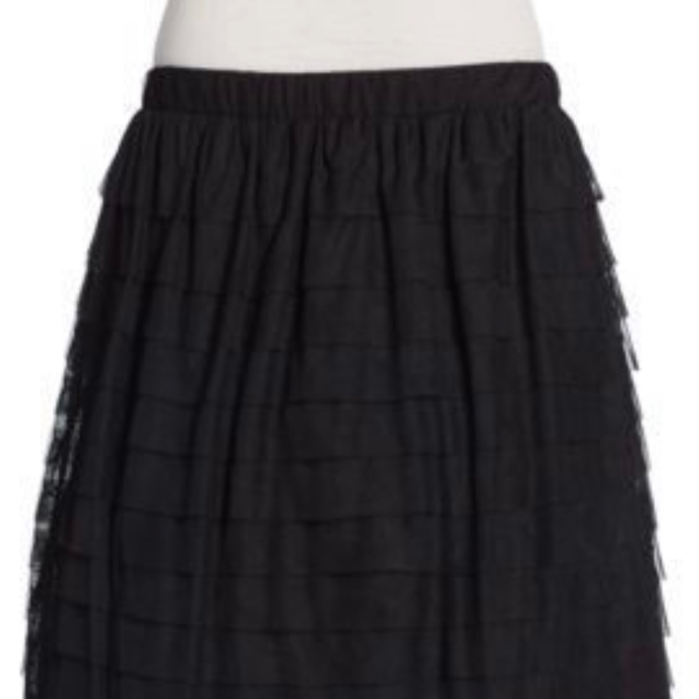 BCBG TULLE TIERED SKIRT